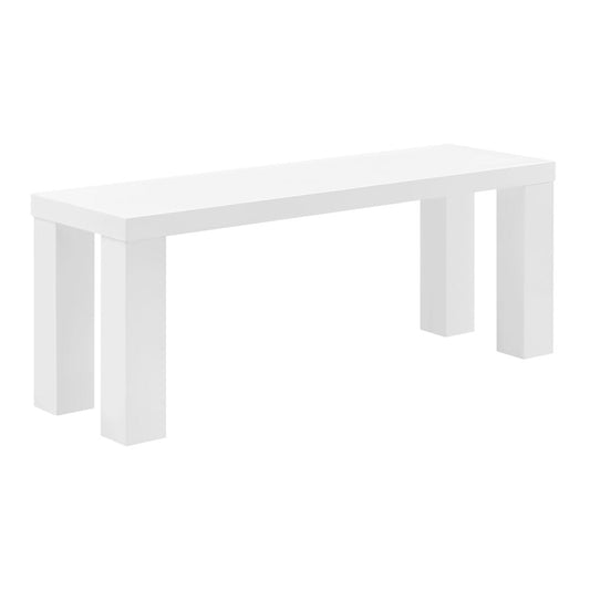 Euro Style - Abby 49inW Bench, High Gloss White - 19720WHT-KIT veiw 2