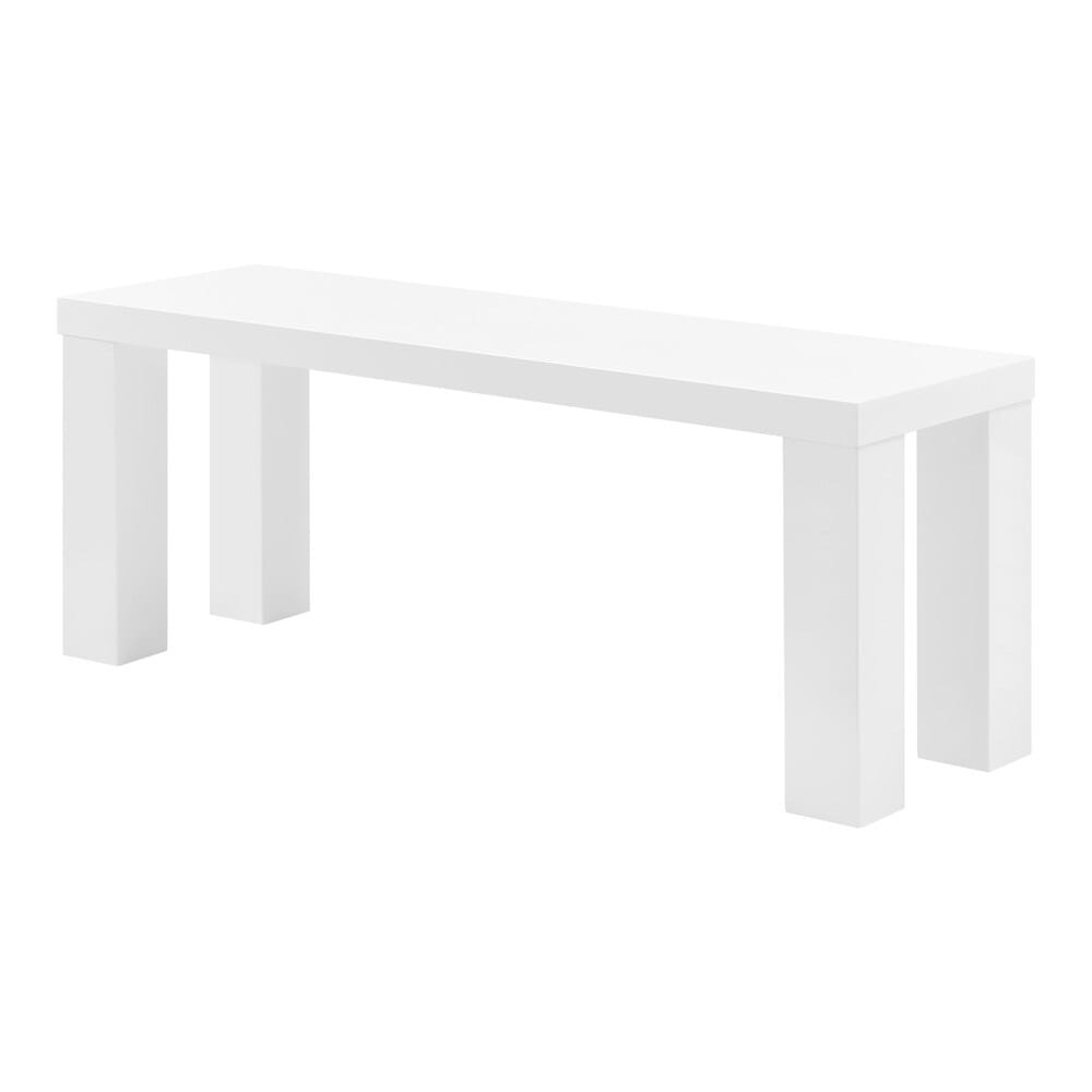 Euro Style - Abby 49inW Bench, High Gloss White - 19720WHT-KIT veiw 4