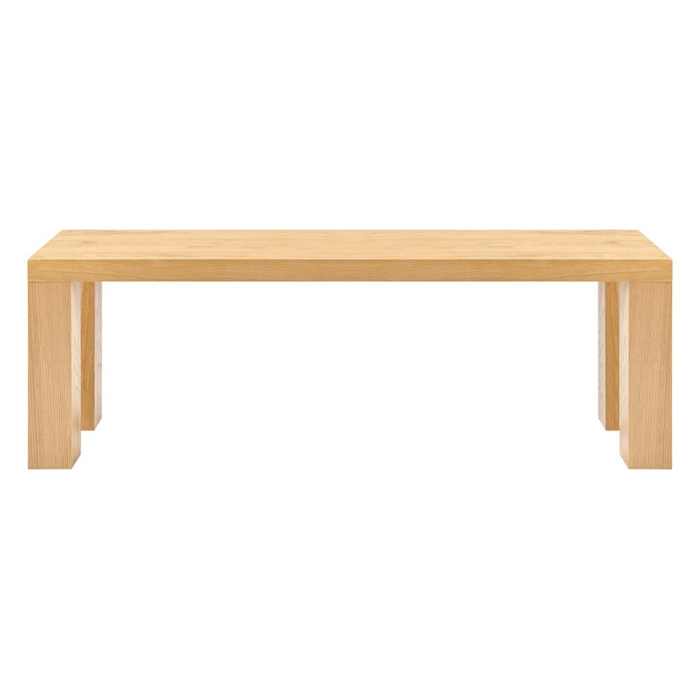 Euro Style - Abby 57inW Bench, Oak - 19723OAK-KIT veiw 1