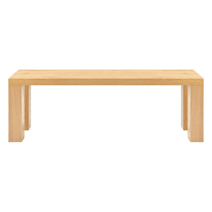 Euro Style - Abby 57inW Bench, Oak - 19723OAK-KIT veiw 1