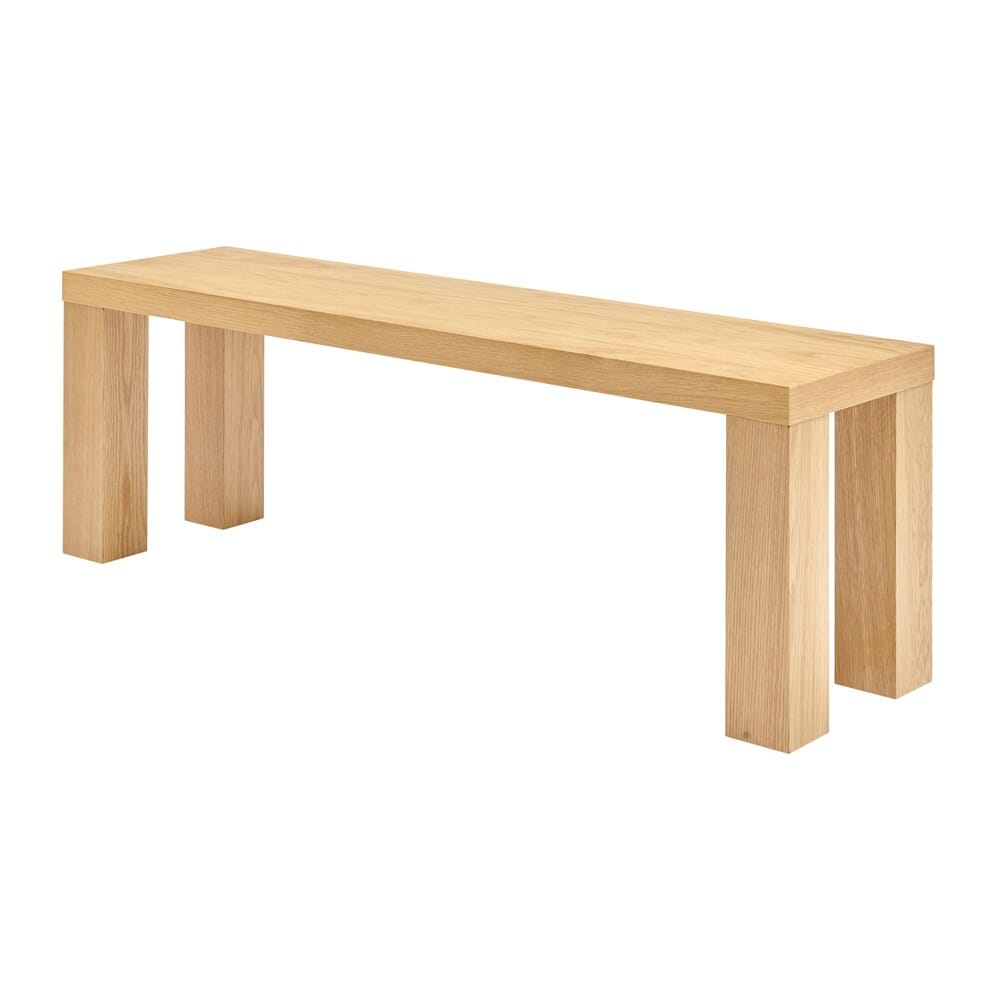 Euro Style - Abby 57inW Bench, Oak - 19723OAK-KIT veiw 4