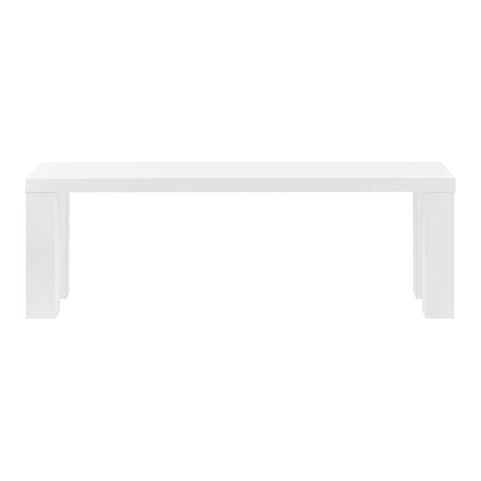 Euro Style - Abby 57inW Bench, High Gloss White - 19723WHT-KIT veiw 1