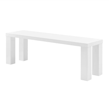 Euro Style - Abby 57inW Bench, High Gloss White - 19723WHT-KIT veiw 4