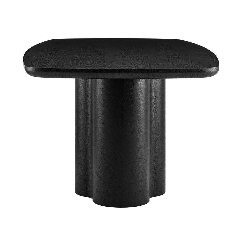 Euro Style - Alve 95inW Dining Table, Black - 91840BLK-KIT veiw 3