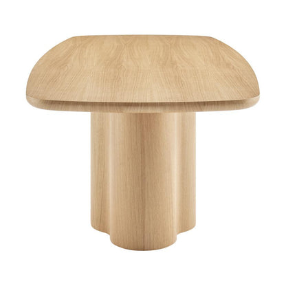 Euro Style - Alve 95inW Dining Table, Oak - 91840OAK-KIT veiw 3