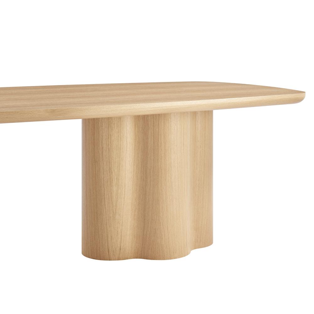 Euro Style - Alve 95inW Dining Table, Oak - 91840OAK-KIT veiw 4