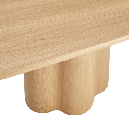 Euro Style - Alve 95inW Dining Table, Oak - 91840OAK-KIT veiw 5