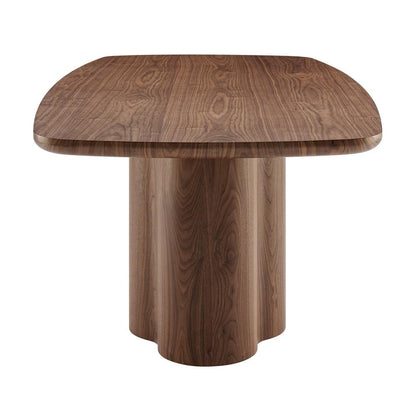 Euro Style - Alve 95inW Dining Table, Walnut - 91840WAL-KIT veiw 3