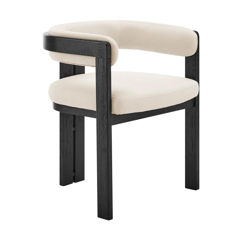 Euro Style - Blixa Armchair, Beige/Black - 39244-BLK veiw 2