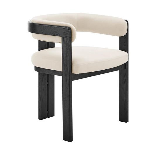 Euro Style - Blixa Armchair, Beige/Black - 39244-BLK veiw 2