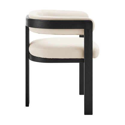 Euro Style - Blixa Armchair, Beige/Black - 39244-BLK veiw 3