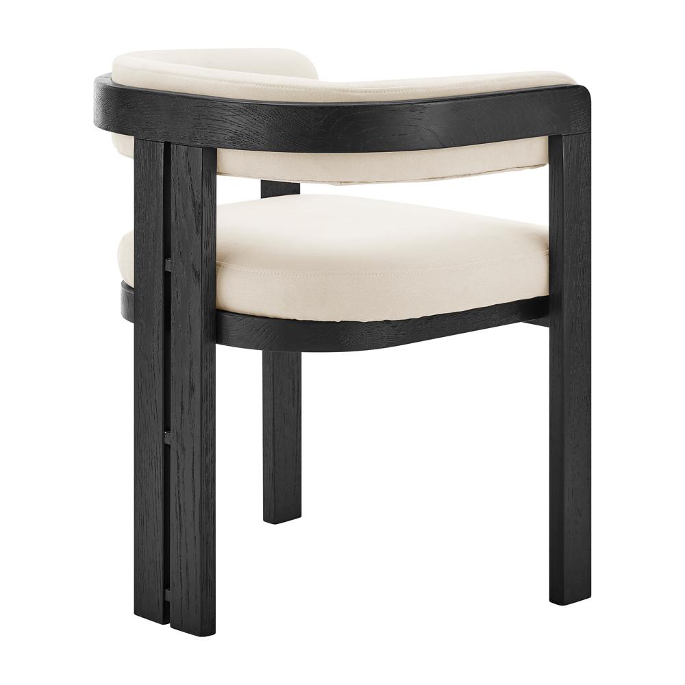 Euro Style - Blixa Armchair, Beige/Black - 39244-BLK veiw 4