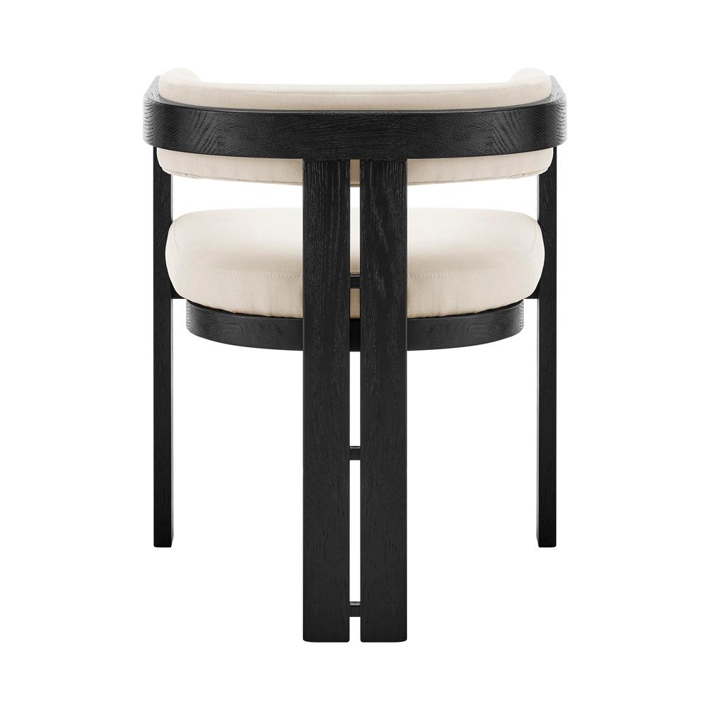 Euro Style - Blixa Armchair, Beige/Black - 39244-BLK veiw 5