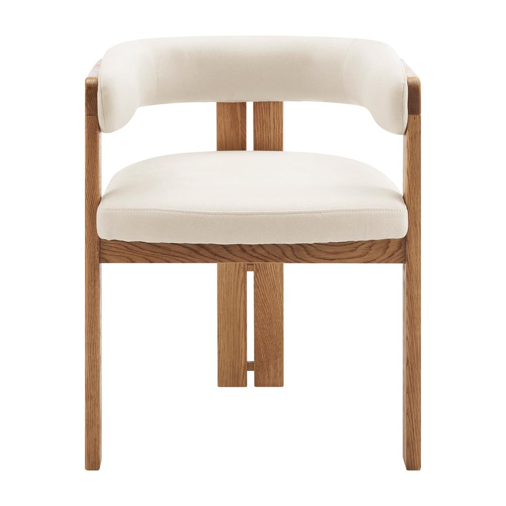 Euro Style - Blixa Armchair, Beige/Natural - 39244-NAT veiw 1