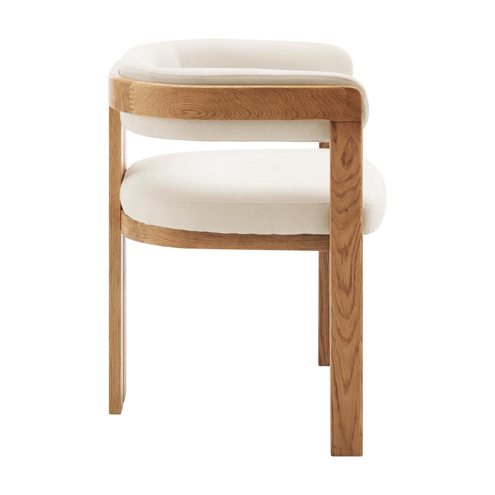 Euro Style - Blixa Armchair, Beige/Natural - 39244-NAT veiw 3