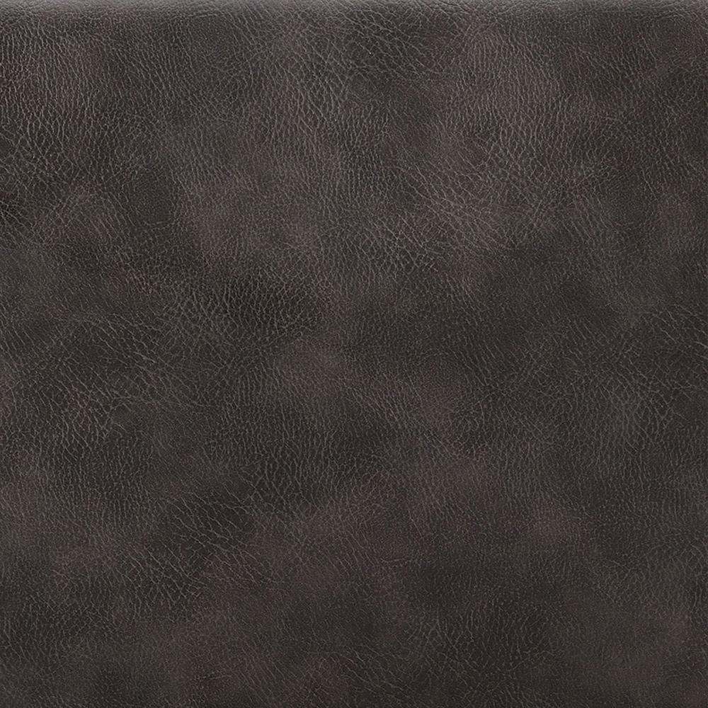 Euro Style - Desi Leatherette and Fabric Armchair, Warm Gray/Charcoal Gray/Black - 30494DKGRY veiw 6