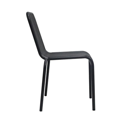 Euro Style - Enid Stackable Outdoor Side Chairs, Black - Set of 2 - 90730-BLK veiw 4