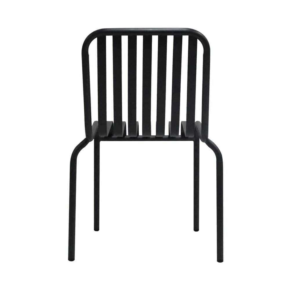 Euro Style - Enid Stackable Outdoor Side Chairs, Black - Set of 2 - 90730-BLK veiw 6