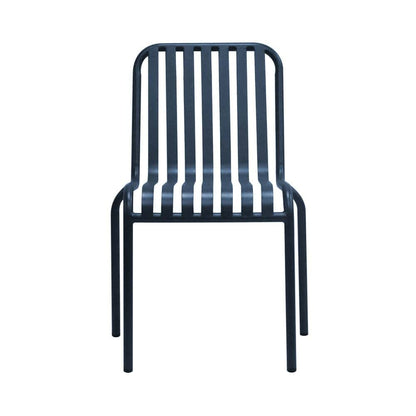 Euro Style - Enid Stackable Outdoor Side Chairs, Dark Blue - Set of 2 - 90730-DKBLU veiw 2