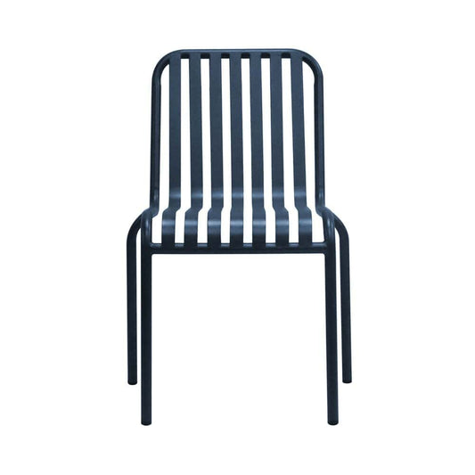 Euro Style - Enid Stackable Outdoor Side Chairs, Dark Blue - Set of 2 - 90730-DKBLU veiw 2