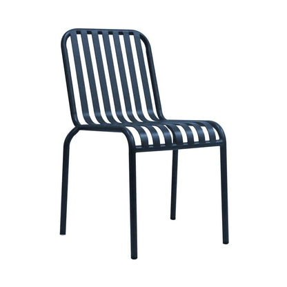 Euro Style - Enid Stackable Outdoor Side Chairs, Dark Blue - Set of 2 - 90730-DKBLU veiw 3