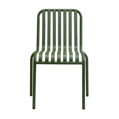 Euro Style - Enid Stackable Outdoor Side Chairs, Dark Green - Set of 2 - 90730-DKGRN veiw 2