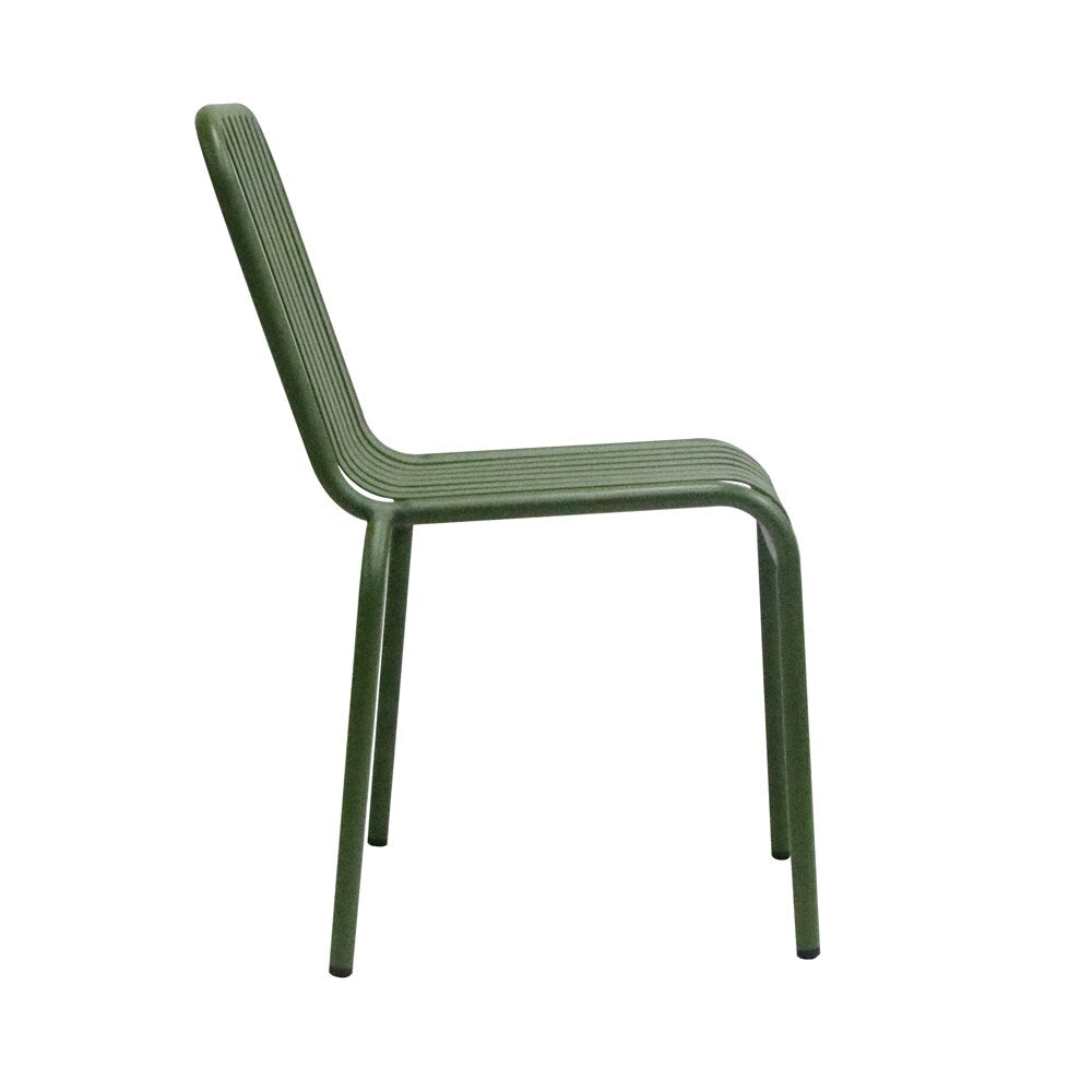 Euro Style - Enid Stackable Outdoor Side Chairs, Dark Green - Set of 2 - 90730-DKGRN veiw 4