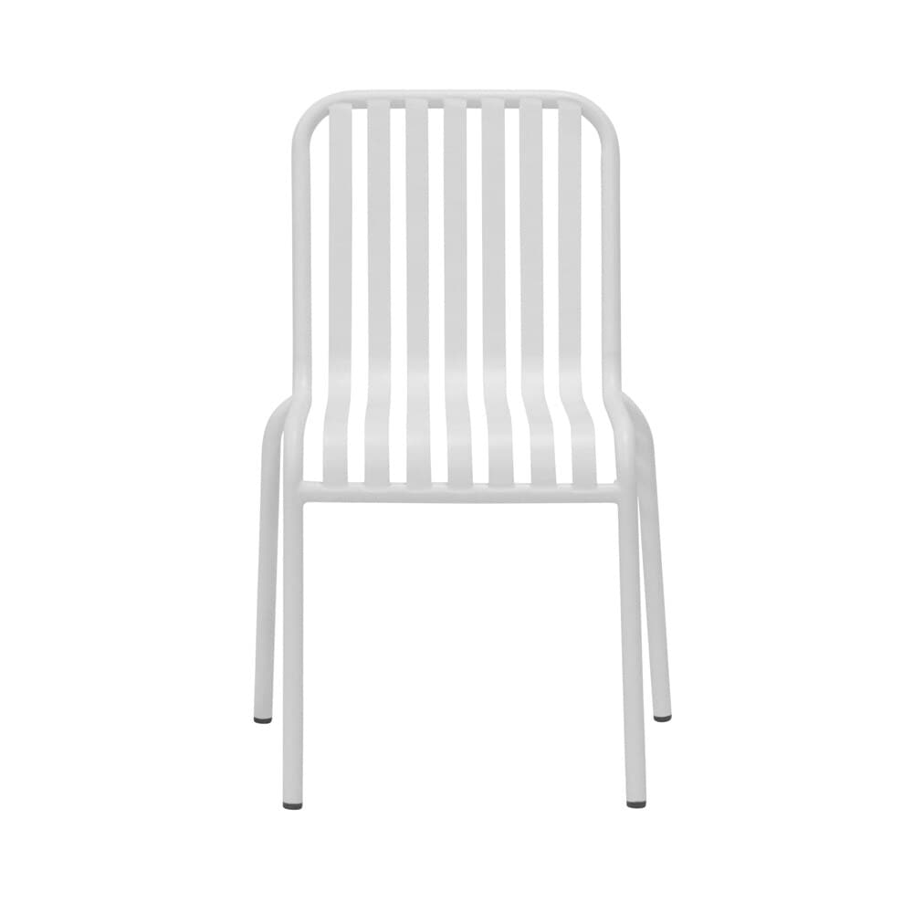 Euro Style - Enid Stackable Outdoor Side Chairs, White - Set of 2 - 90730-WHT veiw 2