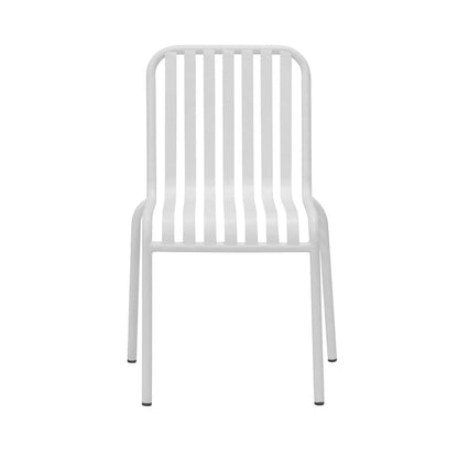 Euro Style - Enid Stackable Outdoor Side Chairs, White - Set of 2 - 90730-WHT veiw 2