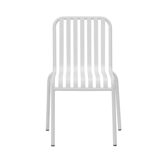 Euro Style - Enid Stackable Outdoor Side Chairs, White - Set of 2 - 90730-WHT veiw 2