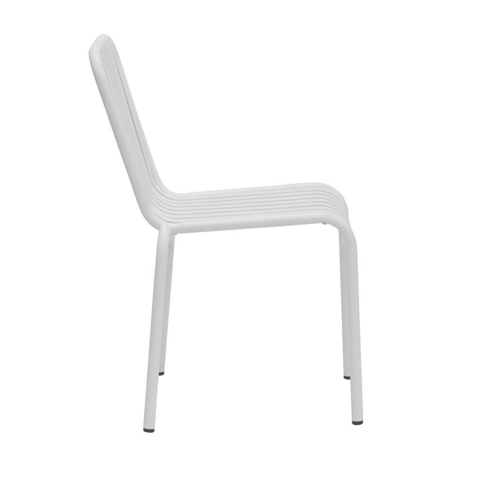 Euro Style - Enid Stackable Outdoor Side Chairs, White - Set of 2 - 90730-WHT veiw 4