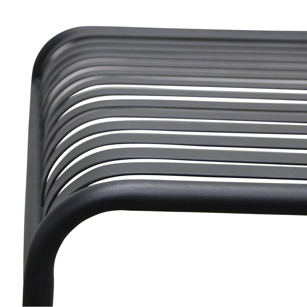 Euro Style - Enid Outdoor Table, Black - 90734-BLK veiw 5