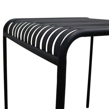 Euro Style - Enid Outdoor Table, Black - 90734-BLK veiw 6