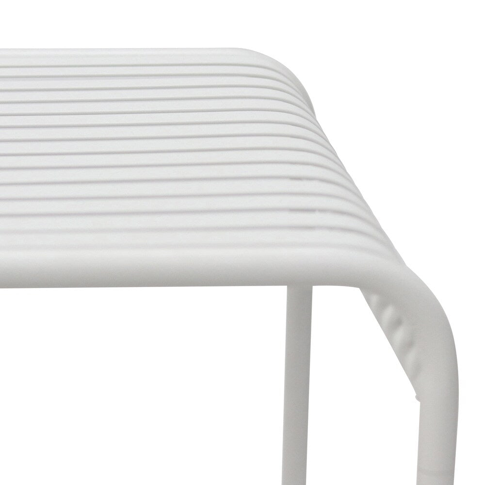 Euro Style - Enid Outdoor Table, Dark White - 90734-WHT veiw 4