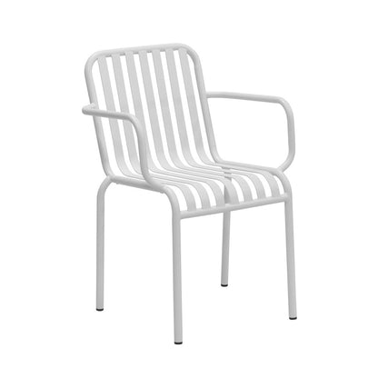 Euro Style - Enid Stackable Outdoor Armchairs, White - Set of 2 - 90740-WHT veiw 3