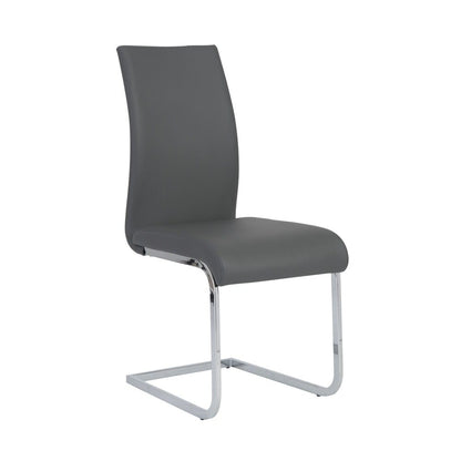 Euro Style - Epifania Dining Chairs, Gray/Chrome - Set of 4 - 05093GRY veiw 2