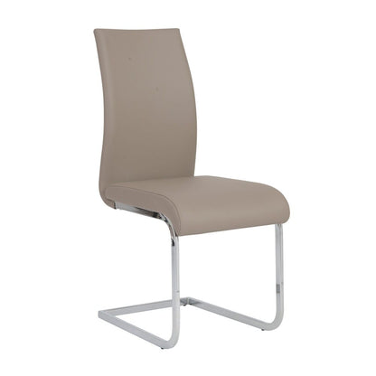 Euro Style - Epifania Dining Chairs, Taupe/Chrome - Set of 4 - 05093TPE veiw 2