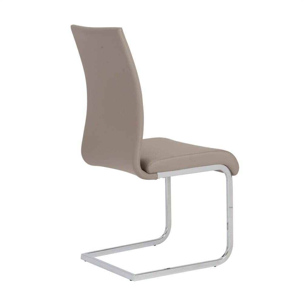 Euro Style - Epifania Dining Chairs, Taupe/Chrome - Set of 4 - 05093TPE veiw 4