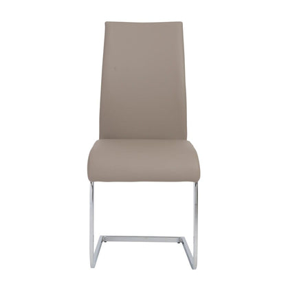 Euro Style - Epifania Dining Chairs, Taupe/Chrome - Set of 4 - 05093TPE veiw 5
