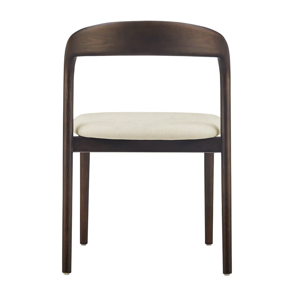 Euro Style - Estelle Fabric Side Chair, Natural/Dark Walnut - 91020-NAT veiw 4