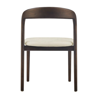 Euro Style - Estelle Fabric Side Chair, Natural/Dark Walnut - 91020-NAT veiw 4