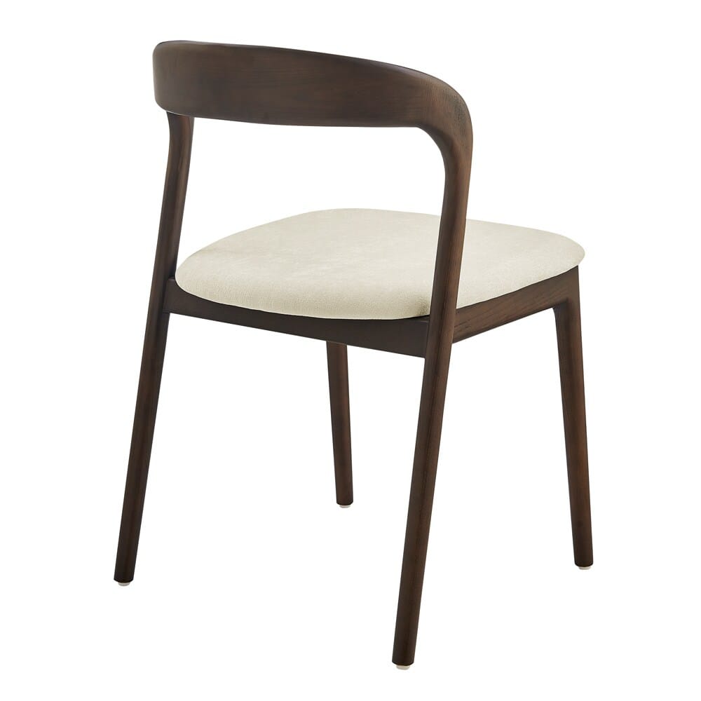 Euro Style - Estelle Fabric Side Chair, Natural/Dark Walnut - 91020-NAT veiw 5