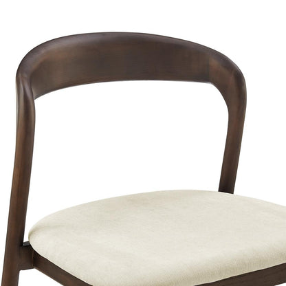 Euro Style - Estelle Fabric Side Chair, Natural/Dark Walnut - 91020-NAT veiw 6