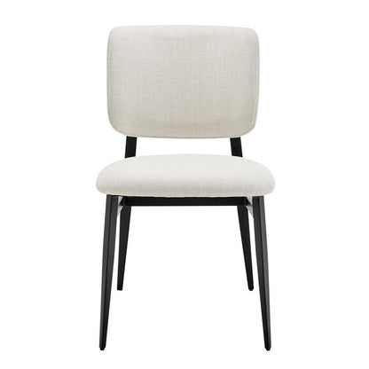 Euro Style - Felipe Fabric Side Chair, Beige/Black - 30948-BG veiw 1