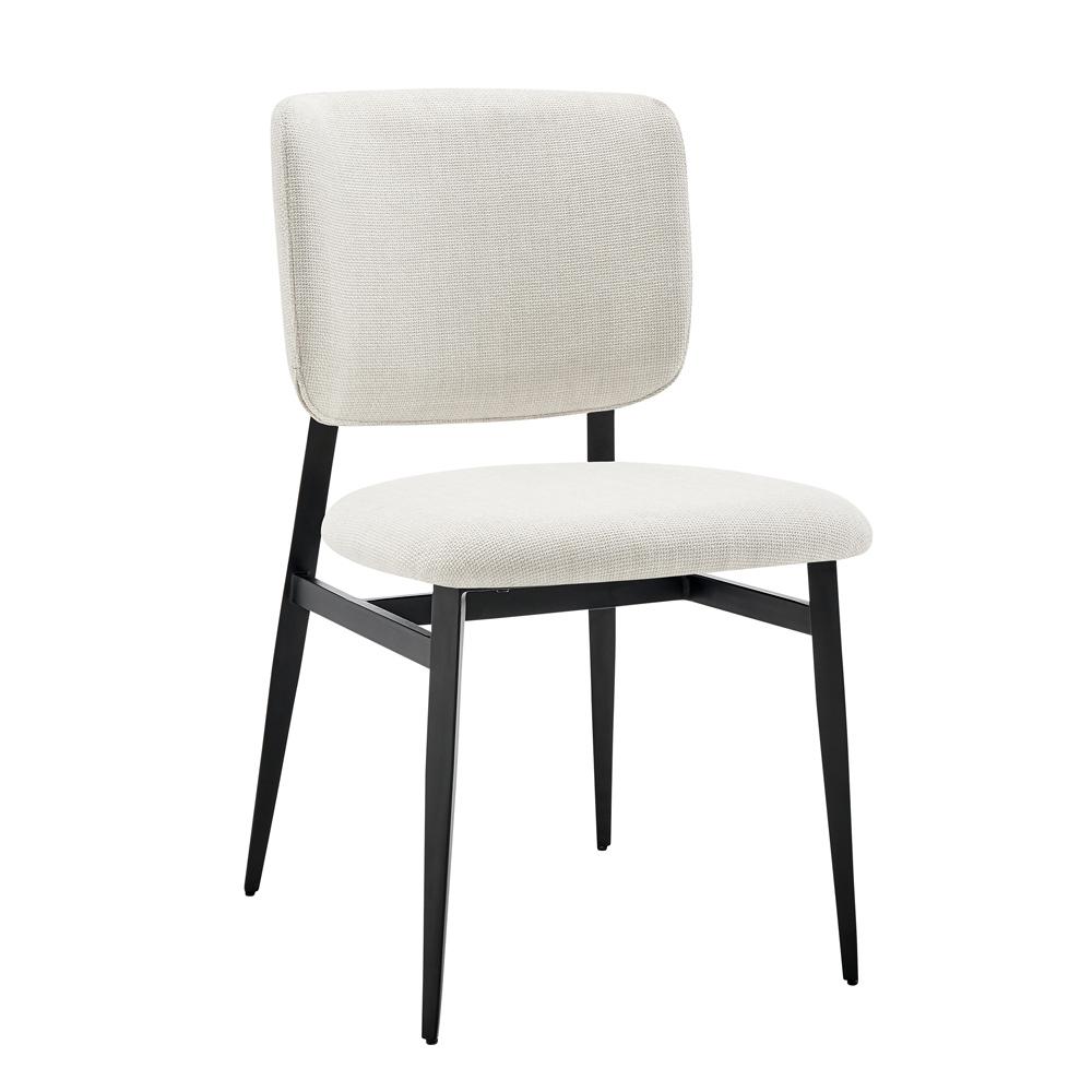 Euro Style - Felipe Fabric Side Chair, Beige/Black - 30948-BG veiw 2