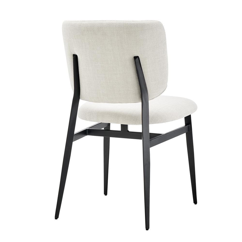 Euro Style - Felipe Fabric Side Chair, Beige/Black - 30948-BG veiw 3