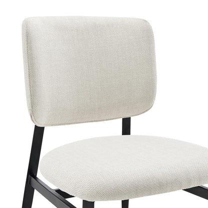 Euro Style - Felipe Fabric Side Chair, Beige/Black - 30948-BG veiw 6