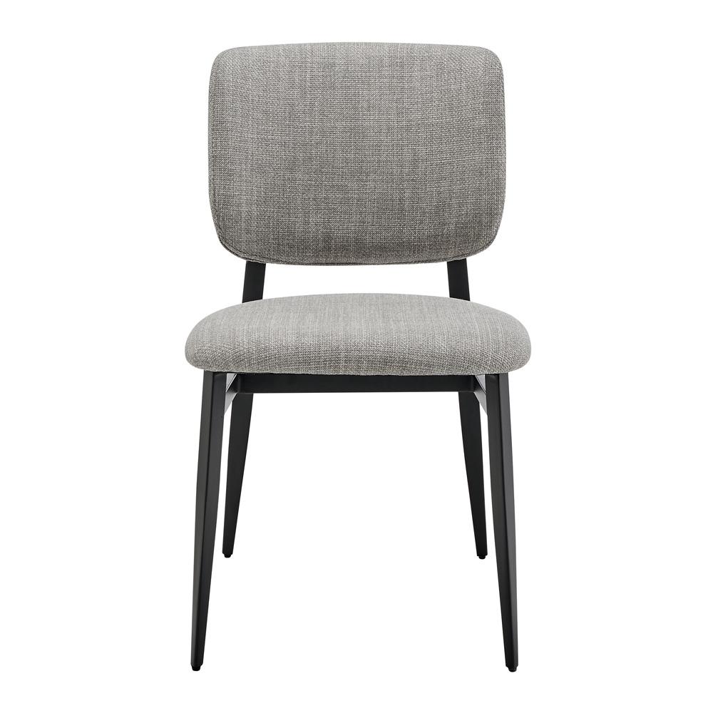 Euro Style - Felipe Fabric Side Chair, Gray/Black - 30948-GRY veiw 1