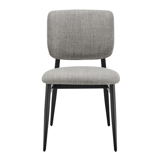 Euro Style - Felipe Fabric Side Chair, Gray/Black - 30948-GRY veiw 1