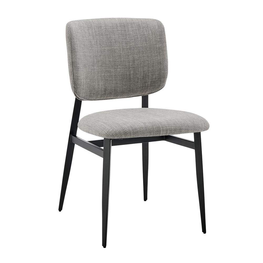 Euro Style - Felipe Fabric Side Chair, Gray/Black - 30948-GRY veiw 2